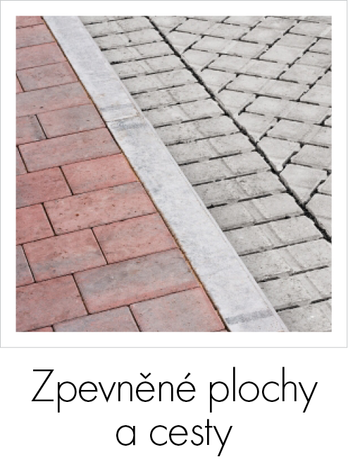 zpevěné plochy a cesty