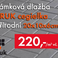 LETNÍ NABÍDKA - zámková dlažba 20x10x6cm