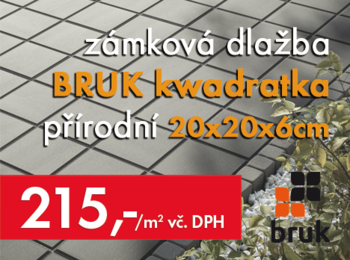 NOVINKA - Bruk Kwadratka 20x20x6cm
